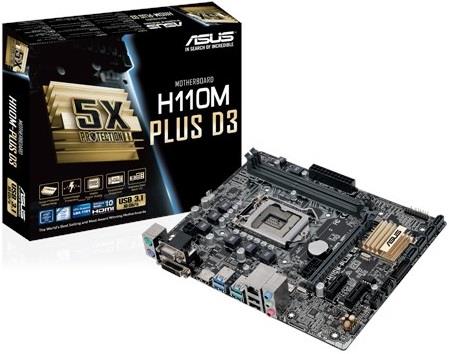 TECNOSHOP Scheda madre Asus H110M Plus 1151 micro ATX DDR4 HDMI